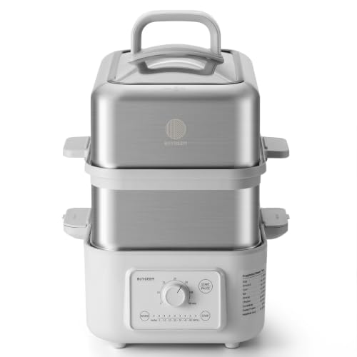 Image of BUYDEEM G52 10.6Qt Electric Food Steamer for Cooking, Oat White