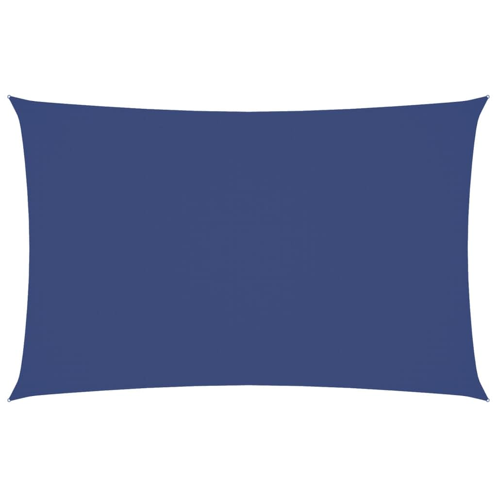 Voile d'ombrage rectangulaire contre la chaleur et la pluie, bâche Oxford 2,5x5m bleue
