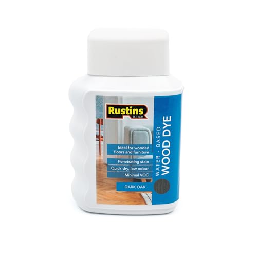Rustins Water-Based Wood Dye Dark Oak 250ml