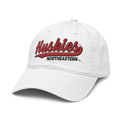 Gorra Northeastern Huskies blanca ajustable oficial miniatura 1