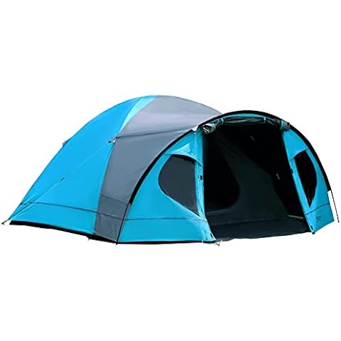Portal 4 Man Blackout Tent with Porch, Camping Tent for 3 to 4 Persons with Sewn-in Groundsheet, 4000mm Waterproof Family Tent with Bedroom, Lightweight Dome Tent for Outdoor Garden Backpacking Hiking Cover