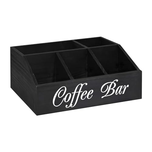 Organisateur de bar à café en bois Teksome pour comptoir et cuisine - 8