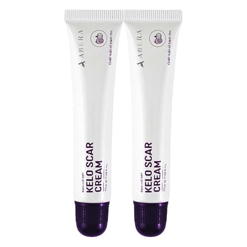 ABERA Kelo Scar Cream Scar Removal Cream for AKN Bump Treatment Razor Bump Treatment for Men & Keloid Bump Removal with Purple Onion & Black Reishi - 2 Tubes