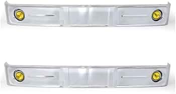 Amazon | 汎用 バス バンパー レトロ オバQ メッキ バンパー 4トン