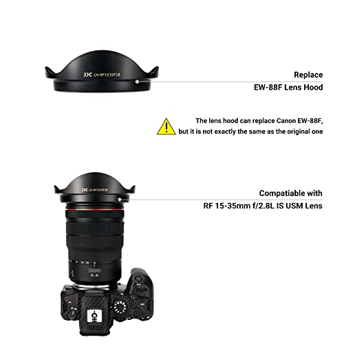 Lens Hood For Canon Rf 15-35Mm F2.8L Is Usm On Eos R6 R5 Rp R Camera,Reversible Lens Shade Replace Canon Ew-88F Lens Hood, Compatible With 82Mm Filters And 82Mm Lens Cap #TOP5