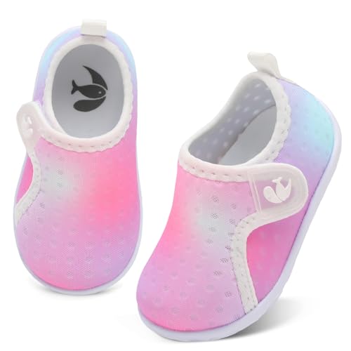 Image of FEETCITY Boys Girls Water Shoes Kids Aqua Socks Quick Dry Barefoot for Beach Swimming Pool