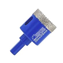 SHDIATOOL Diamond Drill Core Bits, 1-3/8-inch 35mm Core Hole Saw Cutter, Triangle Shank Drilling Bits for Porcelain Tile Marble Ceramic Granite on Drill Machine