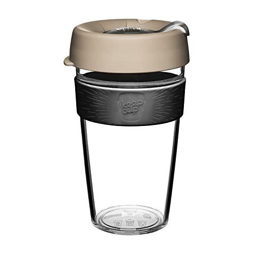KeepCup Original, Lightweight Plastic Reusable Coffee Cup with Splashproof Sipper Lid - 16oz/454ml - Milk