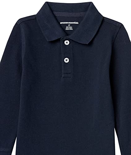 Amazon Essentials Boys and Toddlers' Long-Sleeve Pique Polo Shirts, Multipacks2