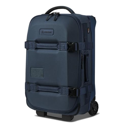Pelican Aegis HY22 22" Wheeled Carry-On Roller Hybrid Duffel Bag, Indigo Blue, Bundle with DK5 ModPak Toiletry Bag, Black2