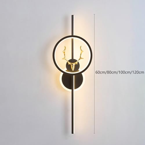 Aplique de pared LED de 60cm dorado regulable con mando a distancia para salon 6
