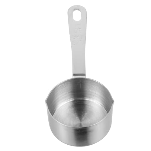 ANDRESLAD Cuchara Medidora de Acero Inoxidable para Cocina Herramienta Ergonómica para Salsas y Sopas Resistente y para Lavavajillas para Utensilios de Hogar y Teppanyaki