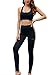 Funthing Conjunto Chandal Mujer 3 Piezas Traje Deportiva Ropa Tirantes Tank Top Chaleco Pantalones para Fitness Yoga Correr Ejercicio Chándal Mujer