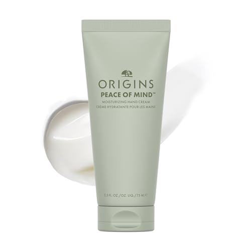 Origins Peace of Mind Moisturizing Hand Cream | Hydrates & Softens Dry Skin | Hand Lotion With Peppermint, Basil, & Eucalyptus Essential Oils, Travel Size, 2.5 Fl Oz