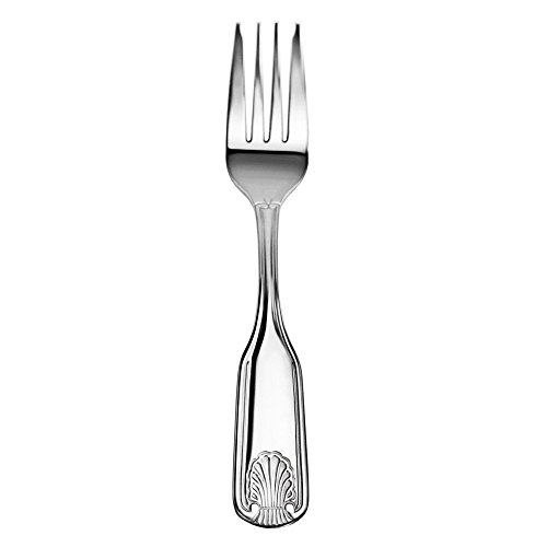 New Star Foodservice 58307 Shell Pattern, 18/0 Stainless Steel, Salad Fork, 7.1-Inch, Set of 12