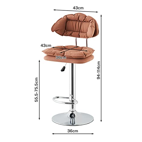 Tabourets de bar pivotants pour éviter les rayures au sol avec assise confortable