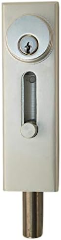 R1000 Satin Aluminum Drop Bolt Lock for Revolving Doors and Other Applications