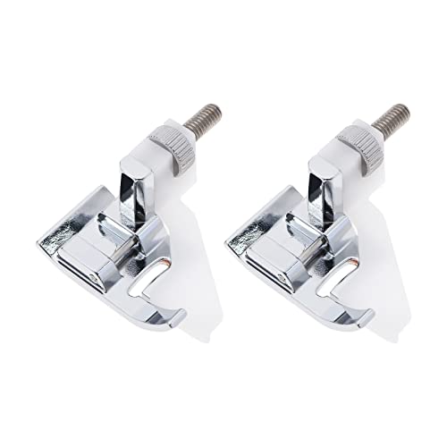 2pcs Pieds-de-biche pour Ourlets à Point Aveugle Compatible avec Plupart des Machines à Coudre Domestiques à Tige Passe pour Couture des Bords