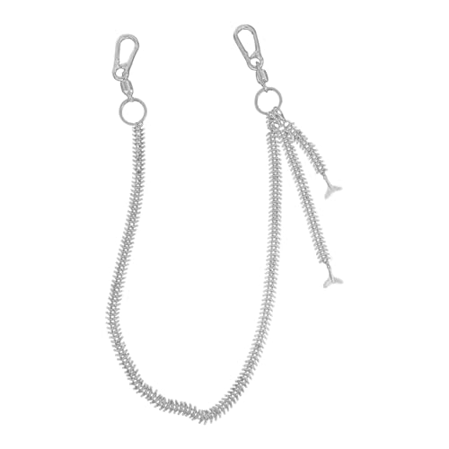 Cadena de cintura punk de espina de pescado, joyería corporal unisex de 78 cm de moda
