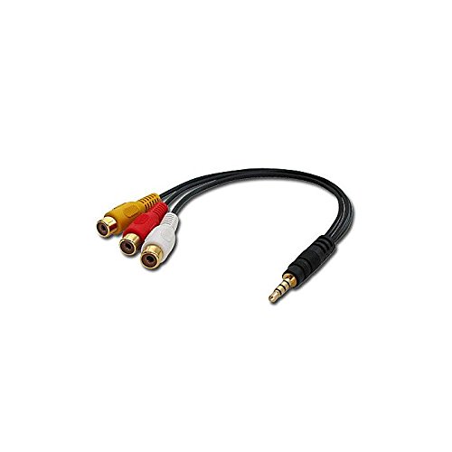 Lindy – Juego de 10 Cable adaptador audio y vídeo, 10 cm