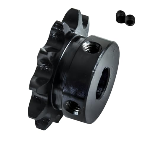 Jeremywell #40 Roller Chain Sprocket, 11 Tooth B-Hub, 1/2" Bore, Hardened Steel