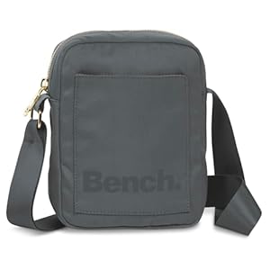 Bench City Girls Damen und Herren Mini Bag Umhängetasche Tasche Handtasche Schultertasche Crossbody-Tasche, graublau, 19 x 14 x 5 cm