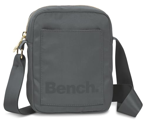 Bench City Girls Damen und Herren Mini Bag Umhängetasche Tasche Handtasche Schultertasche Crossbody-Tasche, graublau, 19 x 14 x 5 cm