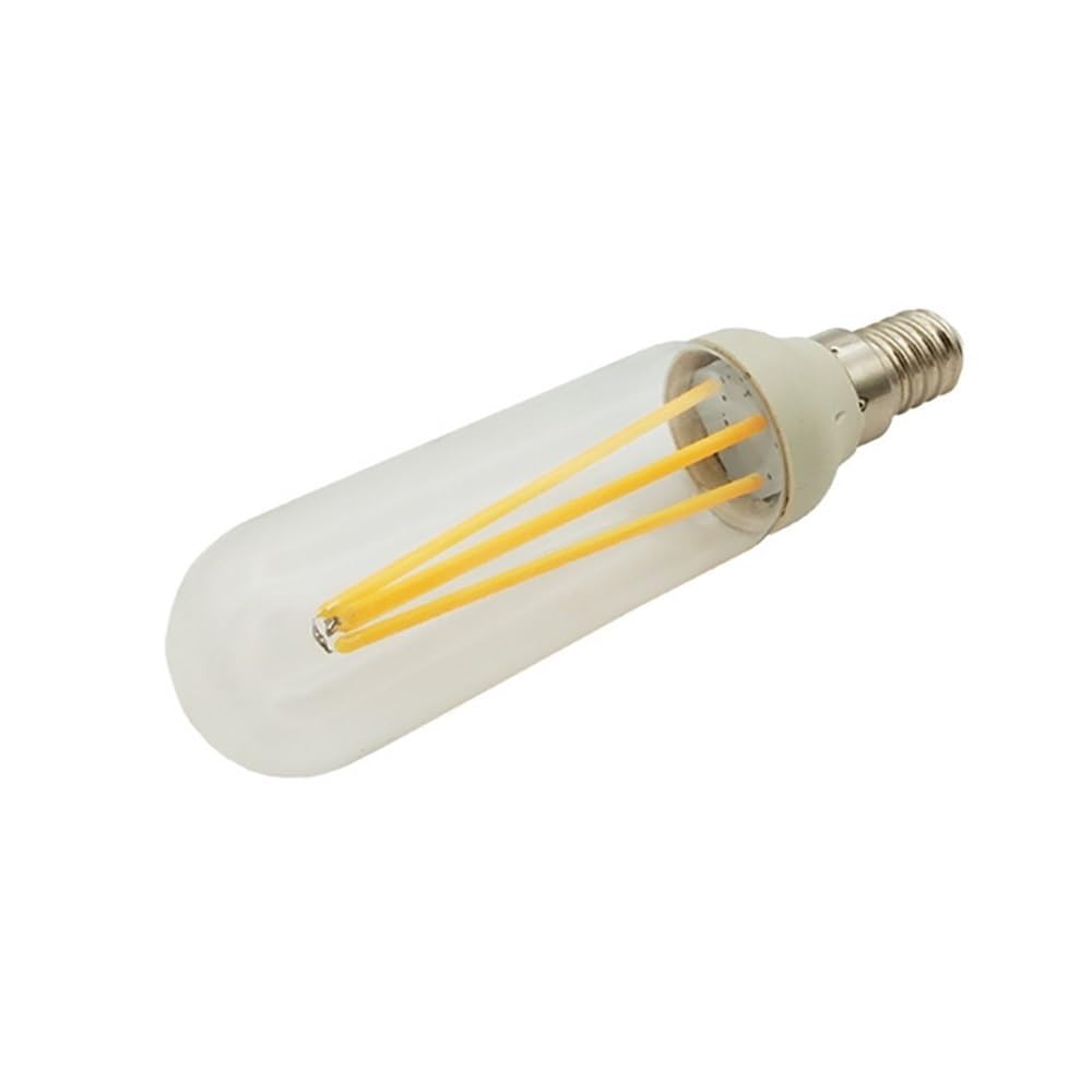 1fortunate lights, Paquete de 50 bombillas de filamento LED AC220V T30 E14/E12 1W/2W/4W lámpara de tubo en T regulable(6500K Cool White,220V E14 1W)