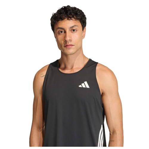 adidas Herren Adi365 Running Climacool Iconic Tank Shirt, Black, L – Ansicht 3
