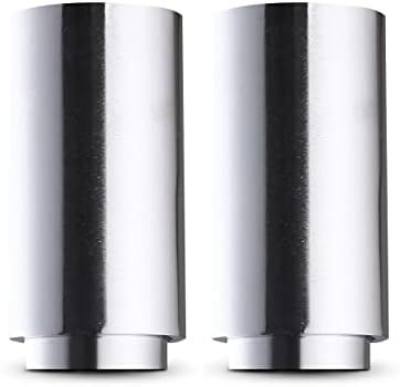Oxford Homeware Curtain Pole Finials 60 mm 2 Pcs Plain Metal Ball Finial  Black Nickel Decorative Round Drape Ends for Windows & Doors Curtain Rod