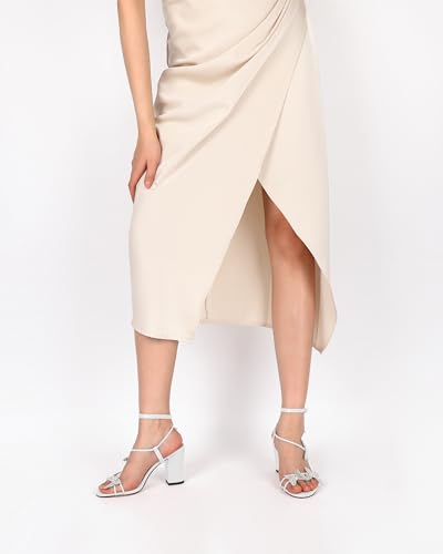 Joseywade Butterfly Heels Heeled Sandals Rhinestone Crystal Butterflies Heels Open Toe Chunky Block High Heels 3.5 Inch Women's Shoes3