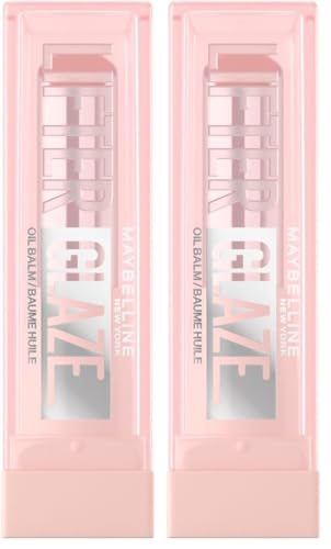 Maybelline New York Bálsamo Labial con Color, Labios Suaves y Brillantes, Hasta 24h de Hidratación, con Ácido Hialurónico, Lifter Glaze, Tono 009 Latte Crush (Paquete de 2)