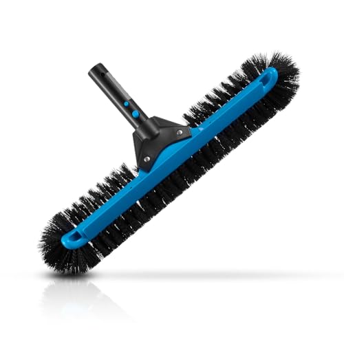 VEVOR - VEVOR Pool Brush Head, 20 Inch Scrub Brushes with Nylon Bristles and Aluminum Pole Connector, Heavy Duty Curved Brush Head for Cleaning Inground/Above Ground Swimming Pool Walls, Pole Not Included