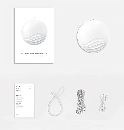 Purificateur d'air de cou blanc avec générateur d'ions négatifs portable