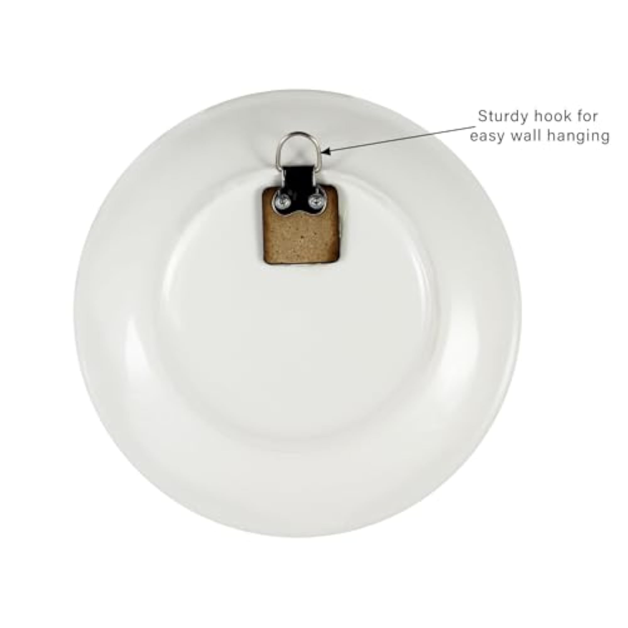 Elegant Blue and White Ceramic Wall Decoration Plate