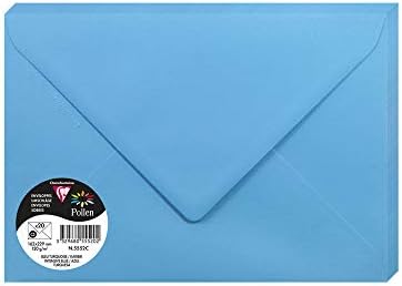 Clairefontaine - Ref 5586C - Pollen Adhesive Envelopes (Pack of 20) - C6 Sized, 120gsm Paper, Printer-Compatible, Acid Free, Adhesive Strip for Easy Seal - Intensive Red