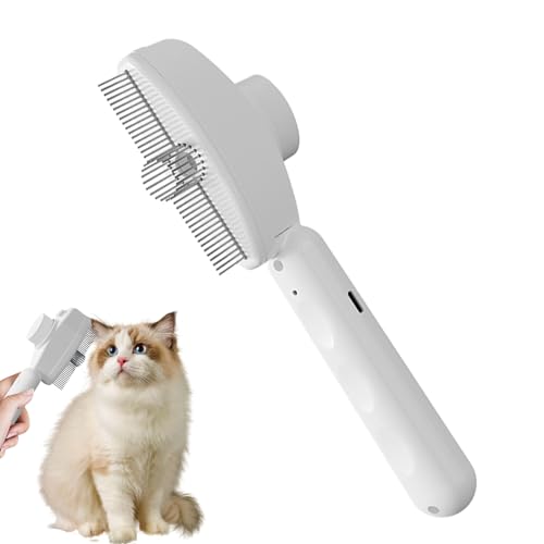 Cepillo de vapor para mascotas que soluciona la acumulación de pelo flotante en casas con felinos