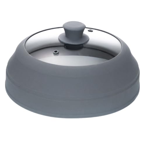 Couvercle en silicone et verre KICHOUSE pliable pour micro-ondes