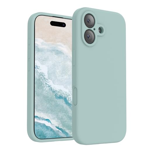 Image of FireNova Magnetic for iPhone 17 Case, Compatible with MagSafe, [Integrated Silicone Camera Control Button] [Camera Protection] Anti-Scratch Microfiber Lining Phone Case, 6.3 inch, Mint Green