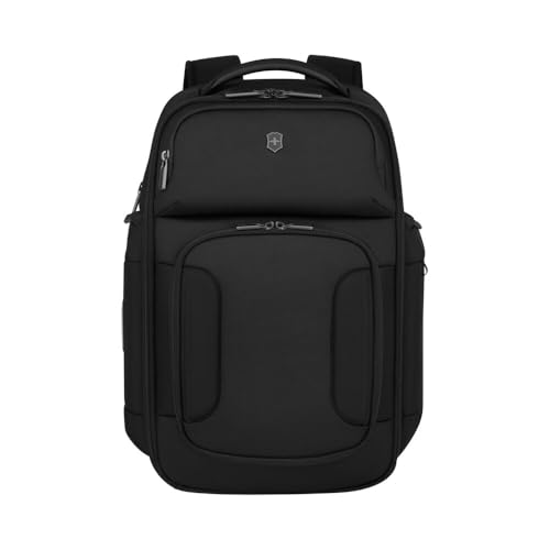 Victorinox Werks Traveler 7.0, Deluxe Backpack, Backpack with 15.6'' Laptop and 11'' Tablet Compartment, Black