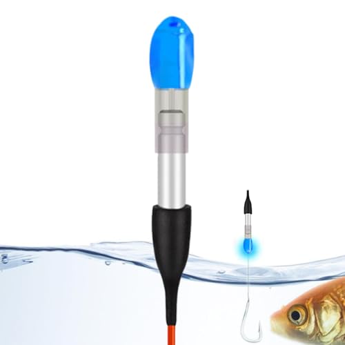 釣り用グローフロート | 発光ライト付き釣りウキ,ナイトフィッシング用 暗闇発光ギア 岩場 海水 湖 淡水 海 池 屋外用