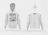  Felpa con cappuccio R 1200 GS ADV Triple Black Lineart FPBMW-012 (WHITE, S)