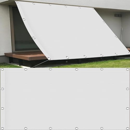 Voile d'ombrage rectangulaire 2.6x3.3m blanc imperméable pour extérieur - 2
