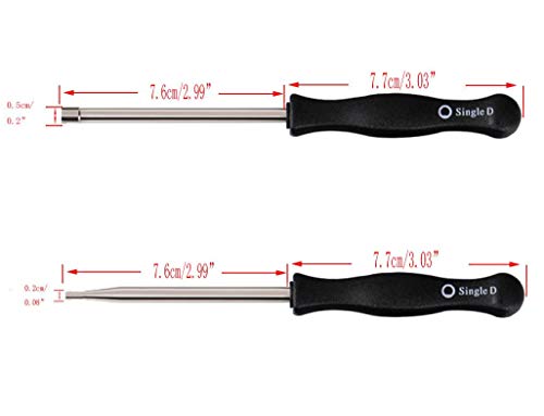 Hippotech 10-teiliges Vergaser-Einstellwerkzeug-Set mit Tragetasche für 2-Zyklen-Kleinmotoren,Walbro Zama Unkrautfresser,Ryobi Stihl Echo Troy Bilt Weed Wacker Poulan Kettensäge Rochester Craftsman