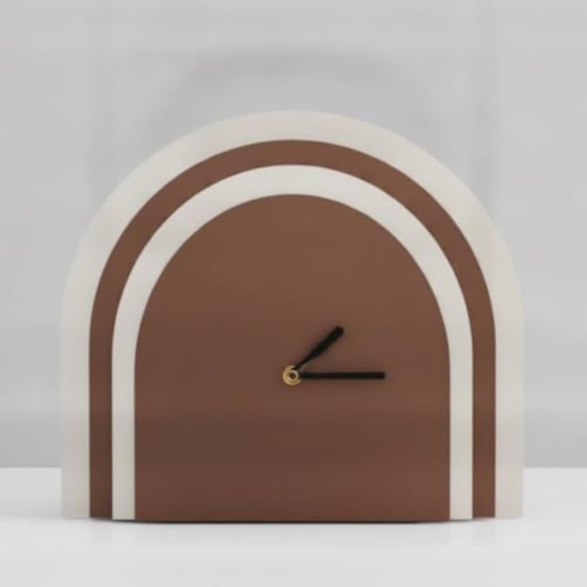 Decorative Arched Mantel Clock, Modern Minimalist Design