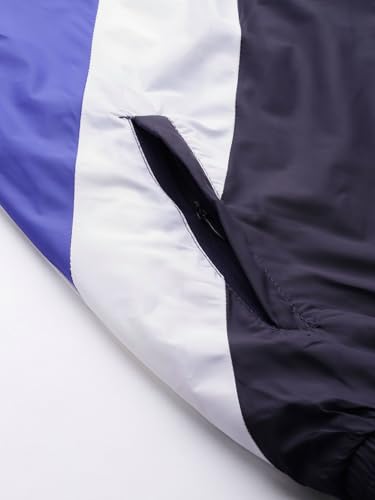 Image of The Indian Garage Co Men Regular Fit Colorblocked Wind Cheater