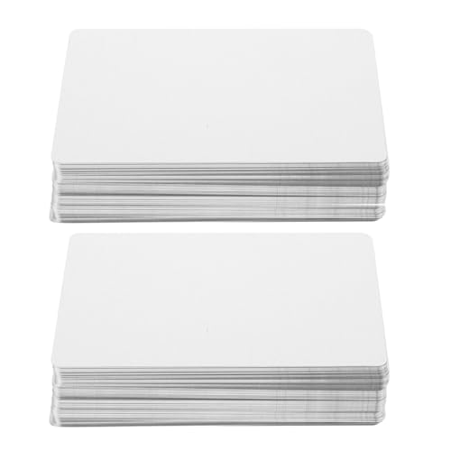 Tarjetas metálicas para sublimación Abaodam de 0.21 mm con acabado plata brillante
