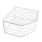 Compatibilité de style : l'étagère de rangement d'armoire est conçue pour compléter les styles de cuisine modernes et classiques, s'intégrant parfaitement à votre tout en améliorant l'utilité de stockage, l'étagère à casseroles, l'organisateur d'angle de comptoir de cuisine