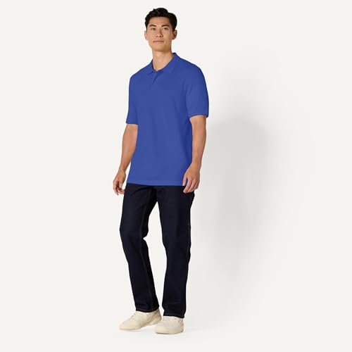 Image of Amazon Essentials Men's Regular-Fit Short Sleeve Cotton Pique Polo Shirt (Available in Big & Tall)