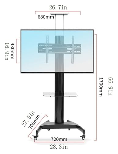 Soporte móvil para TV de piso a techo para TVs de 32-70 pulgadas miniatura 2
